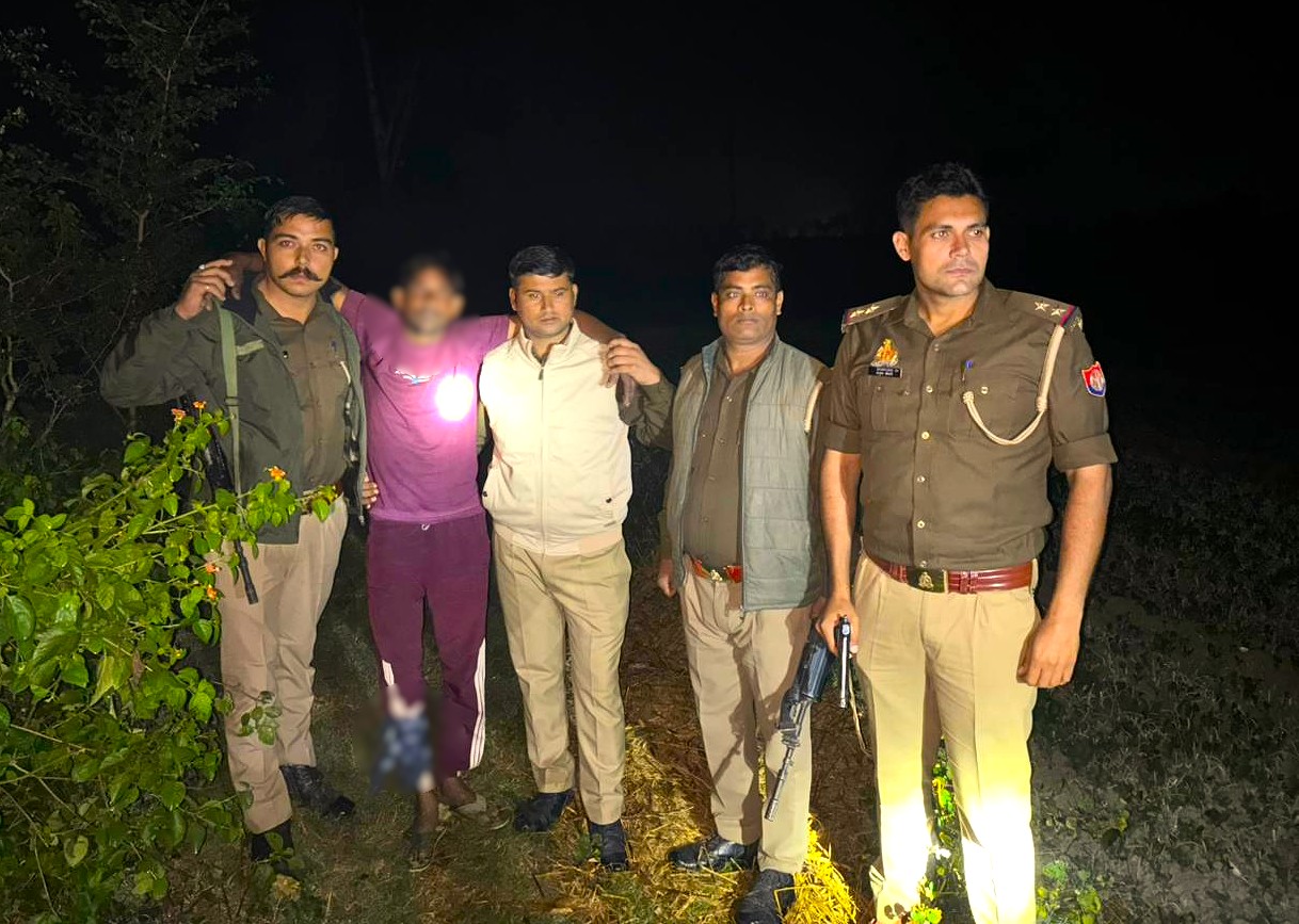 शाहजहांपुर में पुलिस और गौ तस्करों के बीच मुठभेड़, एक तस्कर गोली लगने से घायल, साथी फरार