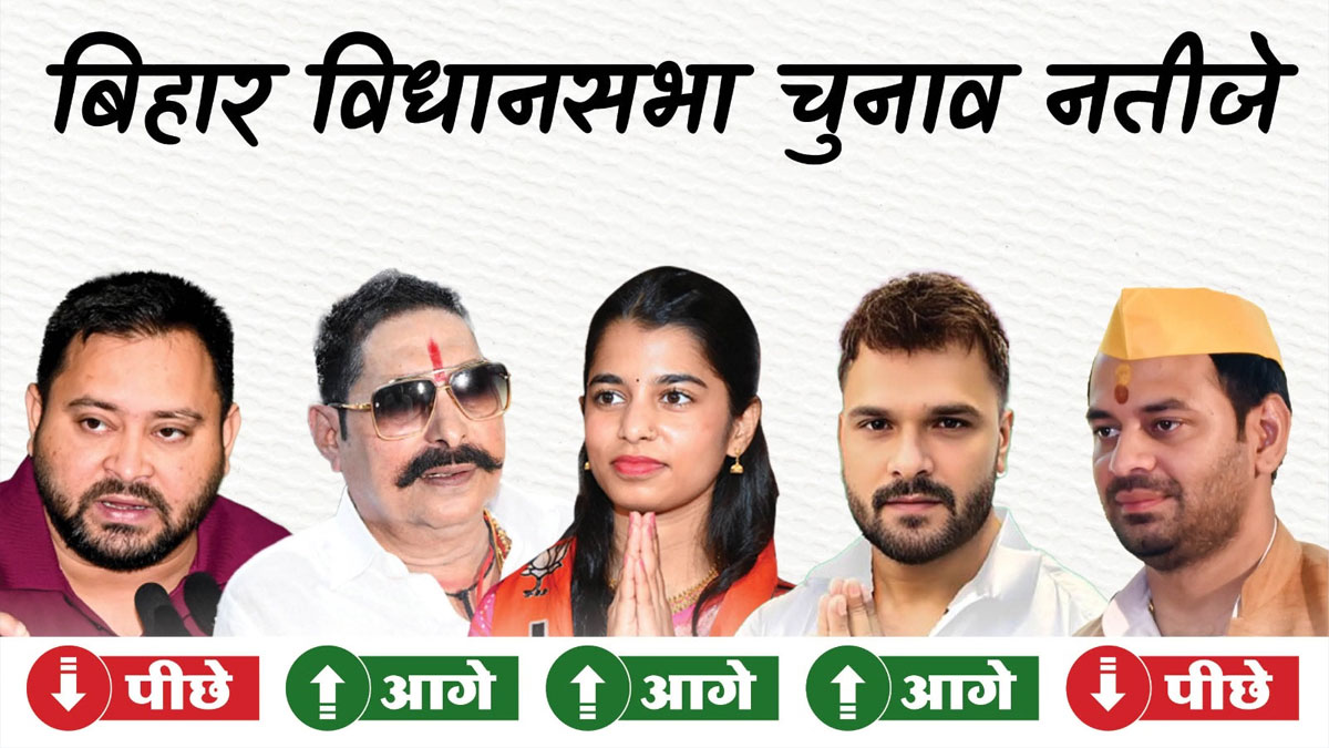 बिहार में सत्ता का समीकरण बदलता हुआ, लालू के दोनों बेटे पीछे, NDA की बंपर लीड से राजनीतिक हलचल तेज!