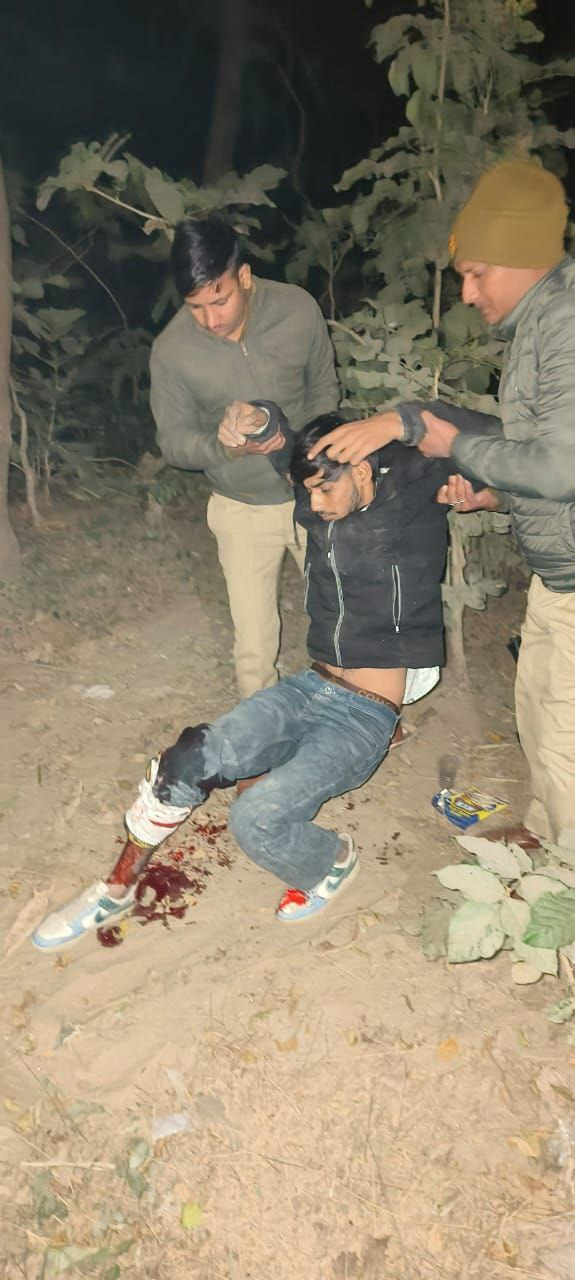 मेरठः हस्तिनापुर में पुलिस मुठभेड़, तीन बदमाश गोली लगने से घायल