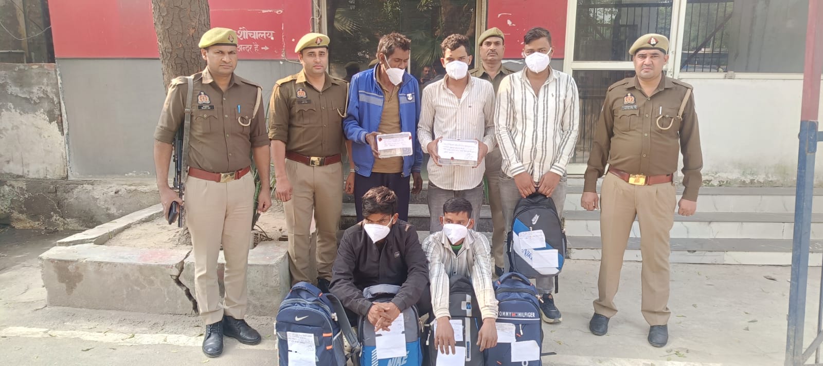 नोएडा में गांजा और शराब तस्करी का बड़ा खुलासा, 9 आरोपी गिरफ्तार