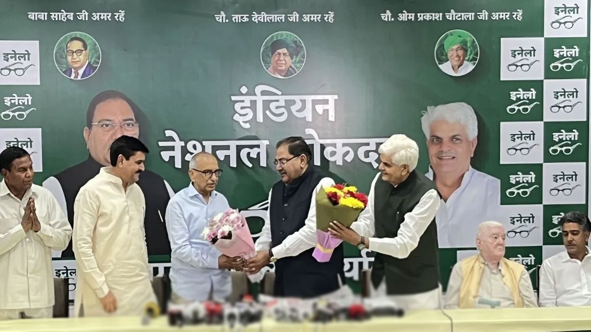 16 साल बाद संपत सिंह की इनेलो में वापसी, अभय चौटाला ने बनाया राष्ट्रीय अध्यक्ष; कांग्रेस पर दलितों के अपमान का आरोप