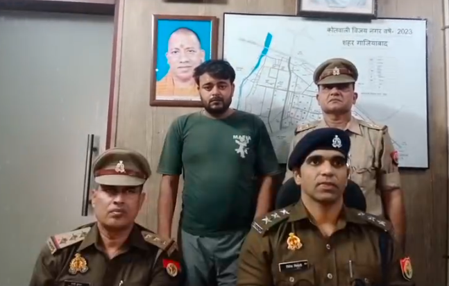 गाजियाबाद में हत्या के आरोपी पवन सिंह ठाकुर गिरफ्तार, मोहसिन की ईंट से वार कर की थी हत्या