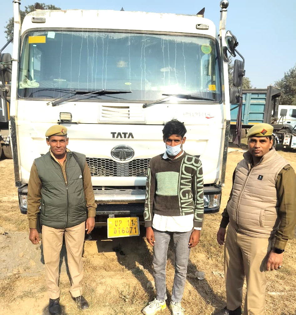 सहारनपुर: थाना चिलकाना पुलिस ने अवैध खनन में संलिप्त डम्पर चालक को गिरफ्तार किया