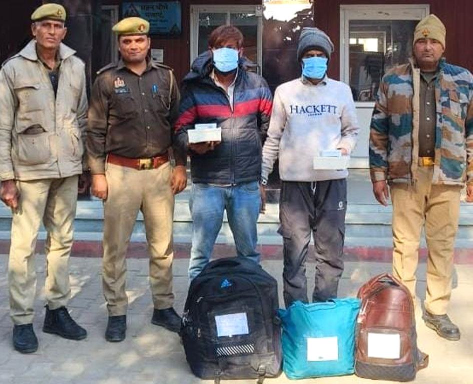 सहारनपुर: थाना सदर बाजार पुलिस ने दो शातिर नकबजनों को किया गिरफ्तार, चोरी का माल बरामद