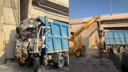 सहारनपुर: खनिज से भरा डंपर अंडरपास से टकराया, चालक की मौत, परिचालक गंभीर घायल