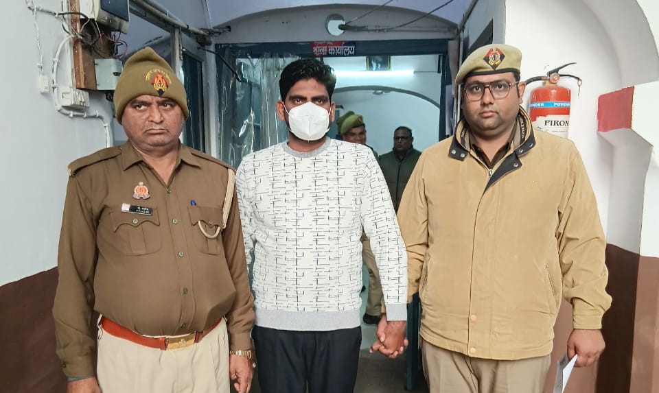सहारनपुर पुलिस ने मुखबिर सूचना पर वांछित अभियुक्त अनुज को गिरफ्तार किया