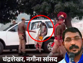 वृंदावन के कथावाचक पुंडरीक गोस्वामी को गार्ड ऑफ ऑनर दिए जाने पर अखिलेश और चंद्रशेयखर ने उठाए संवैधानिक सवाल