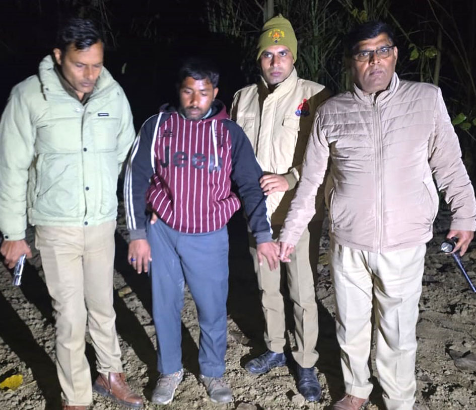 सहारनपुर: थाना कोतवाली देहात पुलिस ने मुठभेड़ में गौकशी के आरोपी बदमाश गिरफ्तार, अस्लाह और उपकरण बरामद