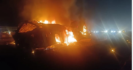 भीषण सड़क हादसा: कर्नाटक के चित्रदुर्ग में ट्रक से टक्कर के बाद बस में आग लगी, 9 लोगों की मौत, पीएम मोदी ने दुख जताया