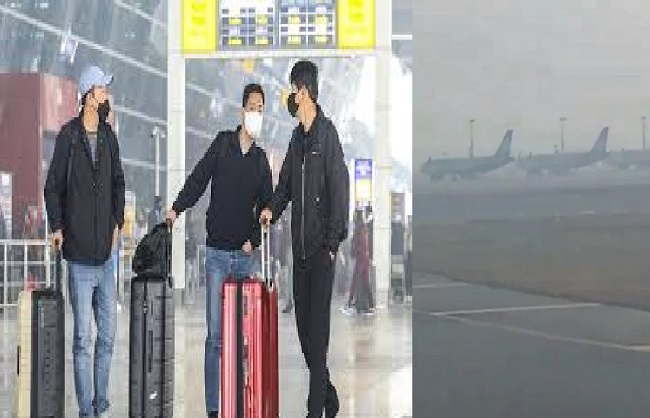 दिल्‍ली एयरपोर्ट पर कोहरे के कारण 97 उड़ानें रद्द, 200 से अधिक सेवाओं में देरी