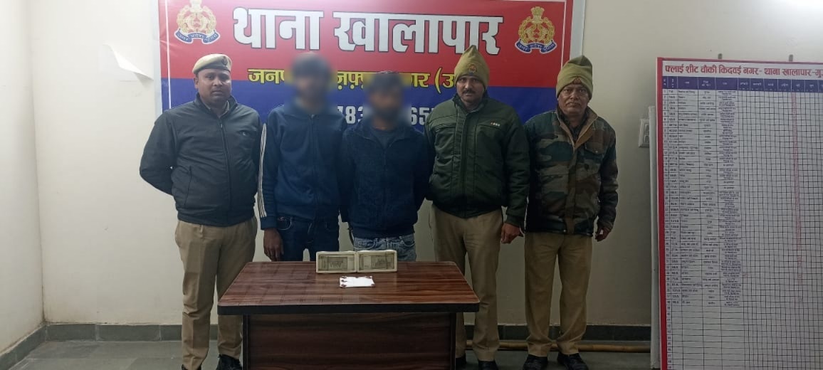 मुजफ्फरनगर में खालापार पुलिस ने 24 घंटे में किया दुकान चोरी का खुलासा; दो नशेड़ी चोर गिरफ्तार, 1 लाख की नकदी बरामद