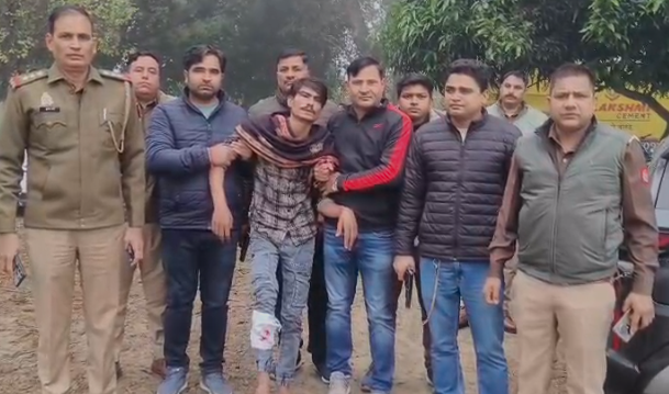 मुजफ्फरनगर: पुलिस मुठभेड़ में गौ हत्यारा घायल, 16 आपराधिक मुकदमों में वांछित