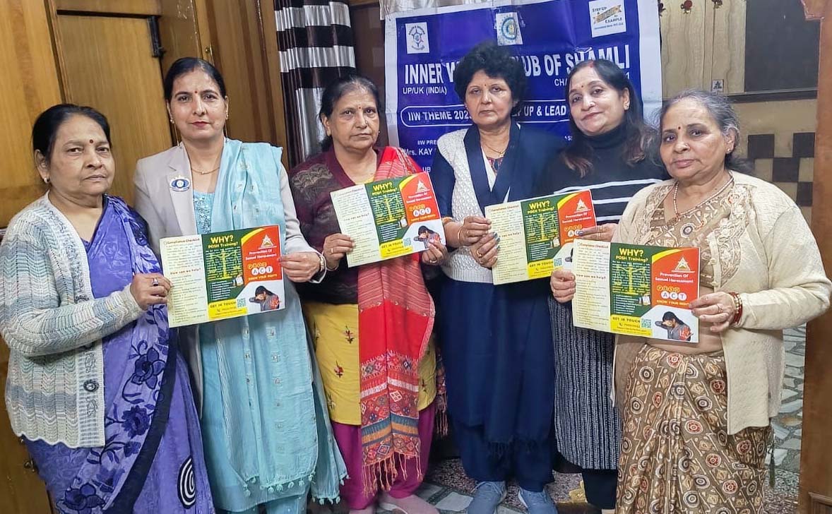 शामली में इनर व्हील क्लब शामली की मासिक बैठक, महिला सशक्तिकरण और सुरक्षा कानूनों पर चर्चा