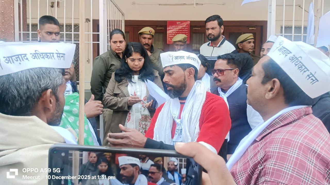 अवैध कब्जा मामले में राज्यमंत्री निदेश खटीक की भूमिका की हो जांच : आजाद अधिकार सेना  