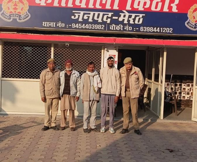 मेरठ में किठौर पुलिस ने जानलेवा हमला करने वाले तीन आरोपियों को किया गिरफ्तार