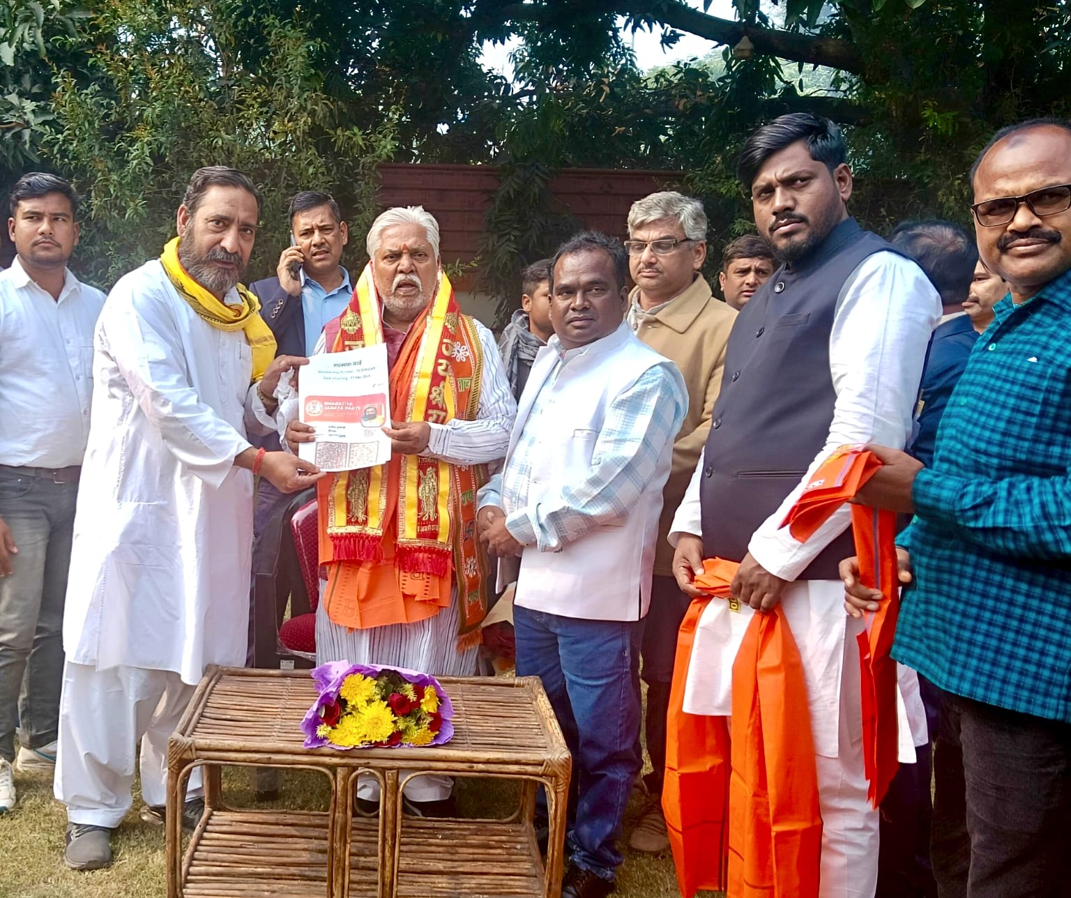 बिहार: मां जानकी धाम के संस्थापक राजेश गुरनानी ने ली भाजपा की सदस्यता