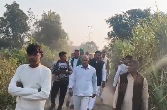 मुज़फ्फरनगर के चरथावल में तेंदुए का आतंक: किसानों में दहशत, ड्रोन से चल रही निगरानी