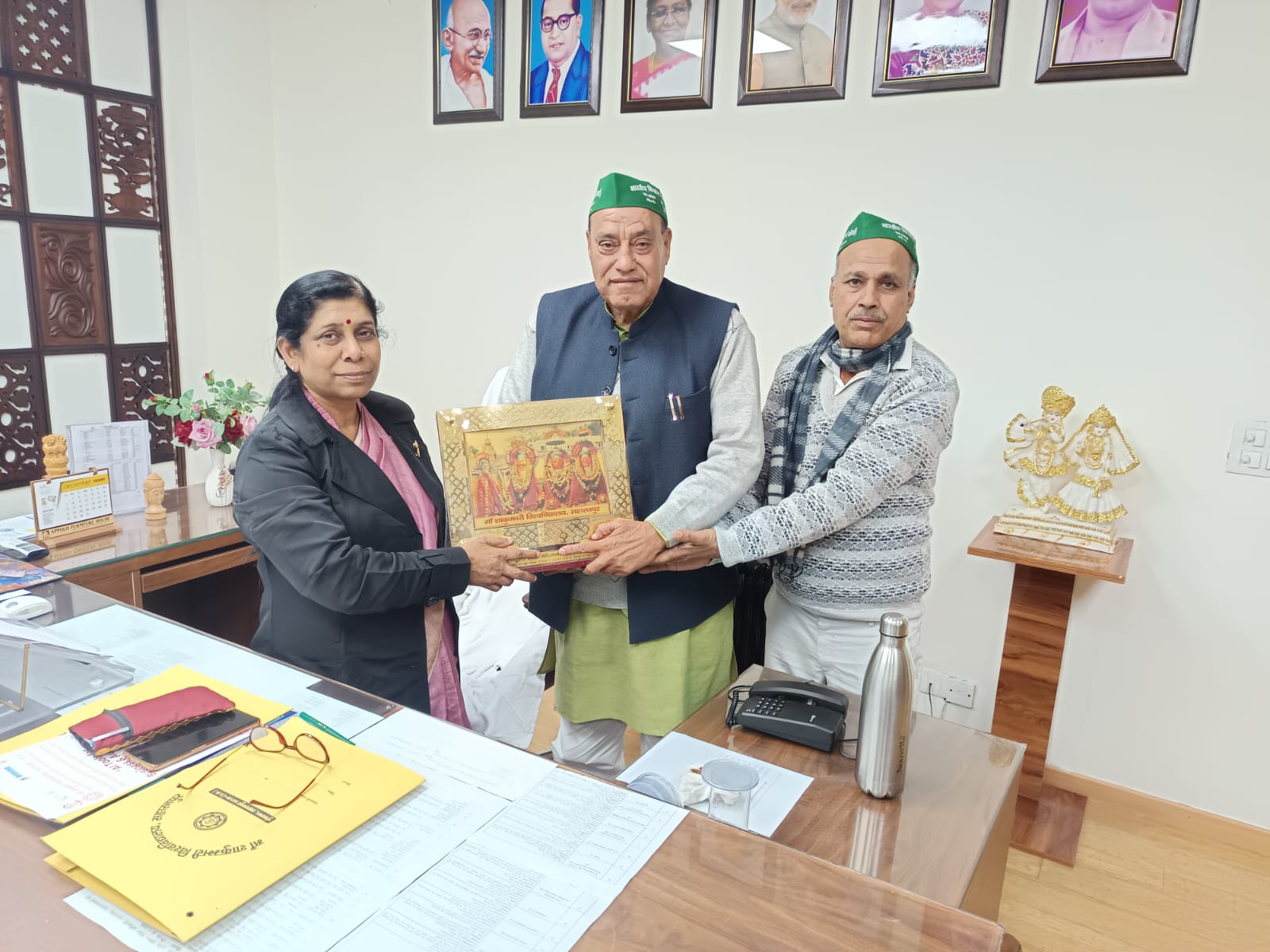 सहारनपुर: किसानों की उन्नति और शिक्षा में सुधार पर मंथन, विवि कुलपति से मिले किसान नेता चौधरी नरेश पाल