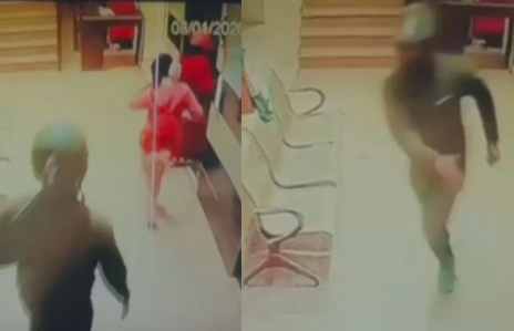 ग्रेटर नोएडा में महिला से लिफ्ट में चेन छीनने की कोशिश, हेलमेट पहने था बदमाश