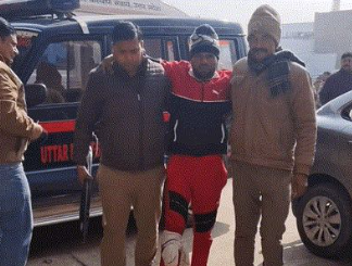 मुजफ्फरनगर मुठभेड़: 25 हजार का इनामी बदमाश हसन पुलिस की गोली से घायल, गिरफ्तार