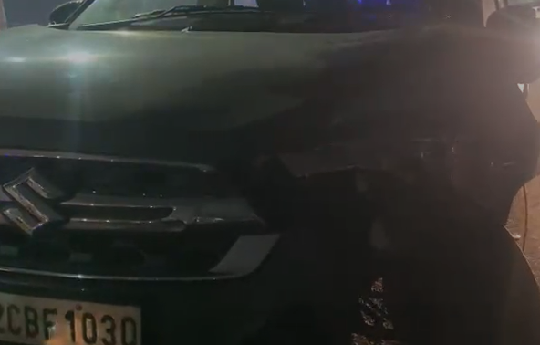 गाजियाबाद में तेज रफ्तार कार ने पिता-पुत्र को मारी टक्कर, दोनों गंभीर घायल