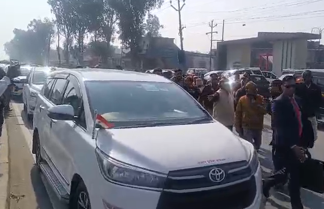 मुजफ्फरनगर में बिना रुके निकले नवनियुक्त प्रदेश अध्यक्ष पंकज चौधरी, देखते रह गए कार्यकर्ता