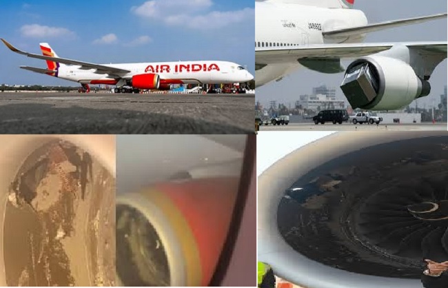 दिल्ली एयरपोर्ट पर एयर इंडिया का नया ए-350 विमान क्षतिग्रस्त, इंजन में फंसा कंटेनर