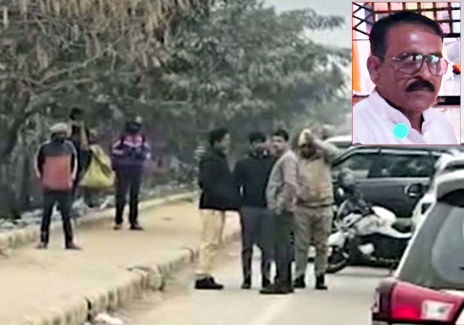 गुरुग्राम: खून से लथपथ सड़क पर पड़ी मिली ठेकेदार की लाश, सिर में चोट