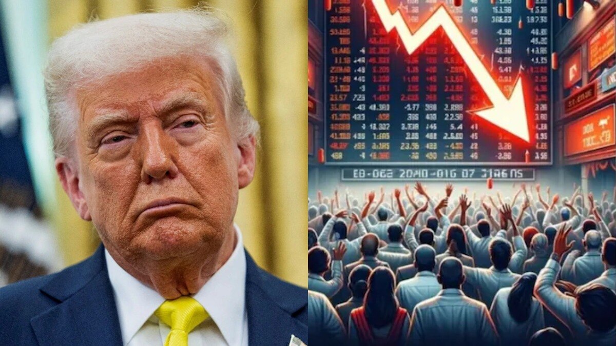 शेयर बाजार में कोहराम, निवेशकों के 7.72 लाख करोड़ स्वाहा, ट्रंप की धमकी से डरा बाजार