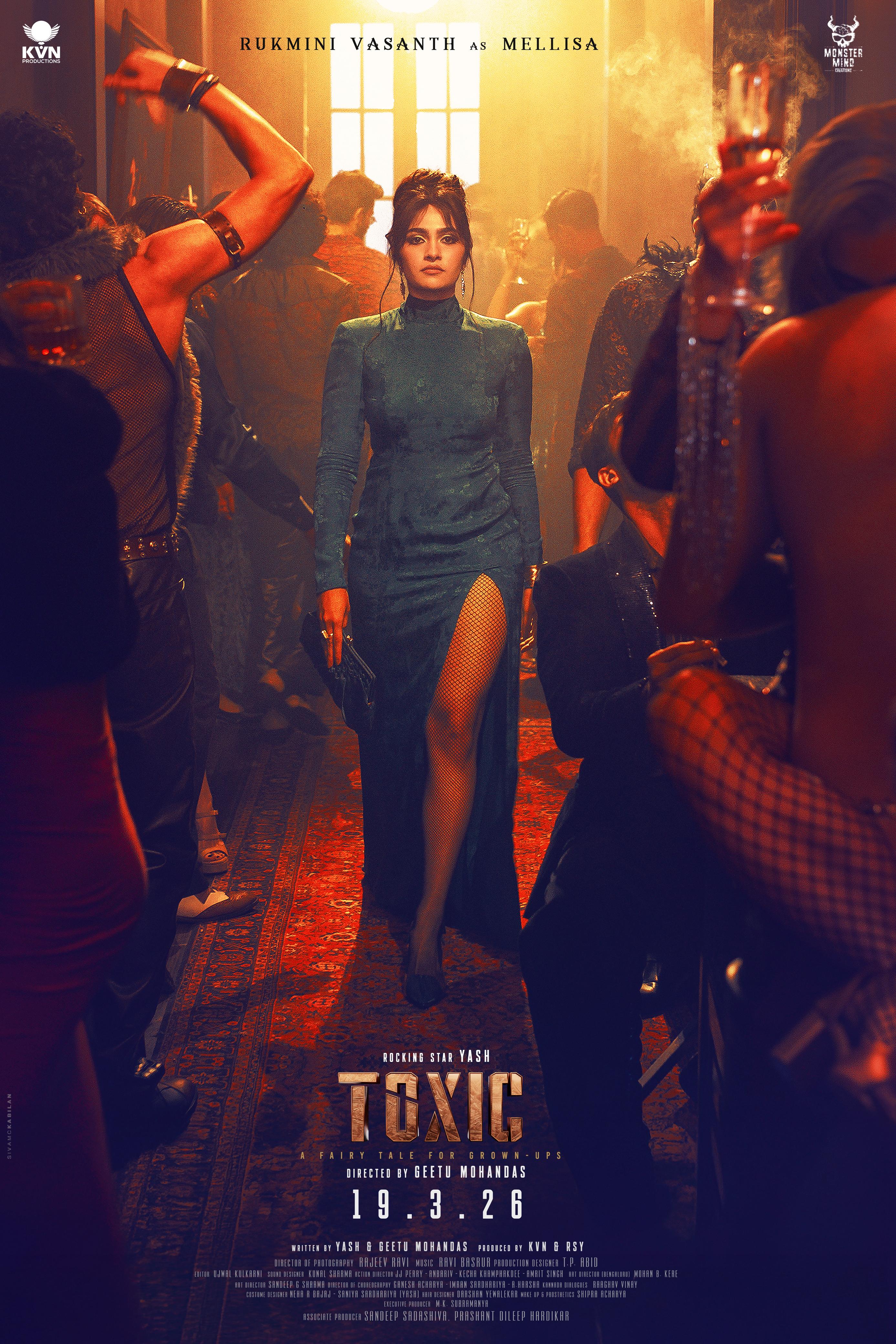 टॉक्सिक' की पहली झलक में मेलिसा के अवतार में नजर आईं रुक्मिणी वसंत