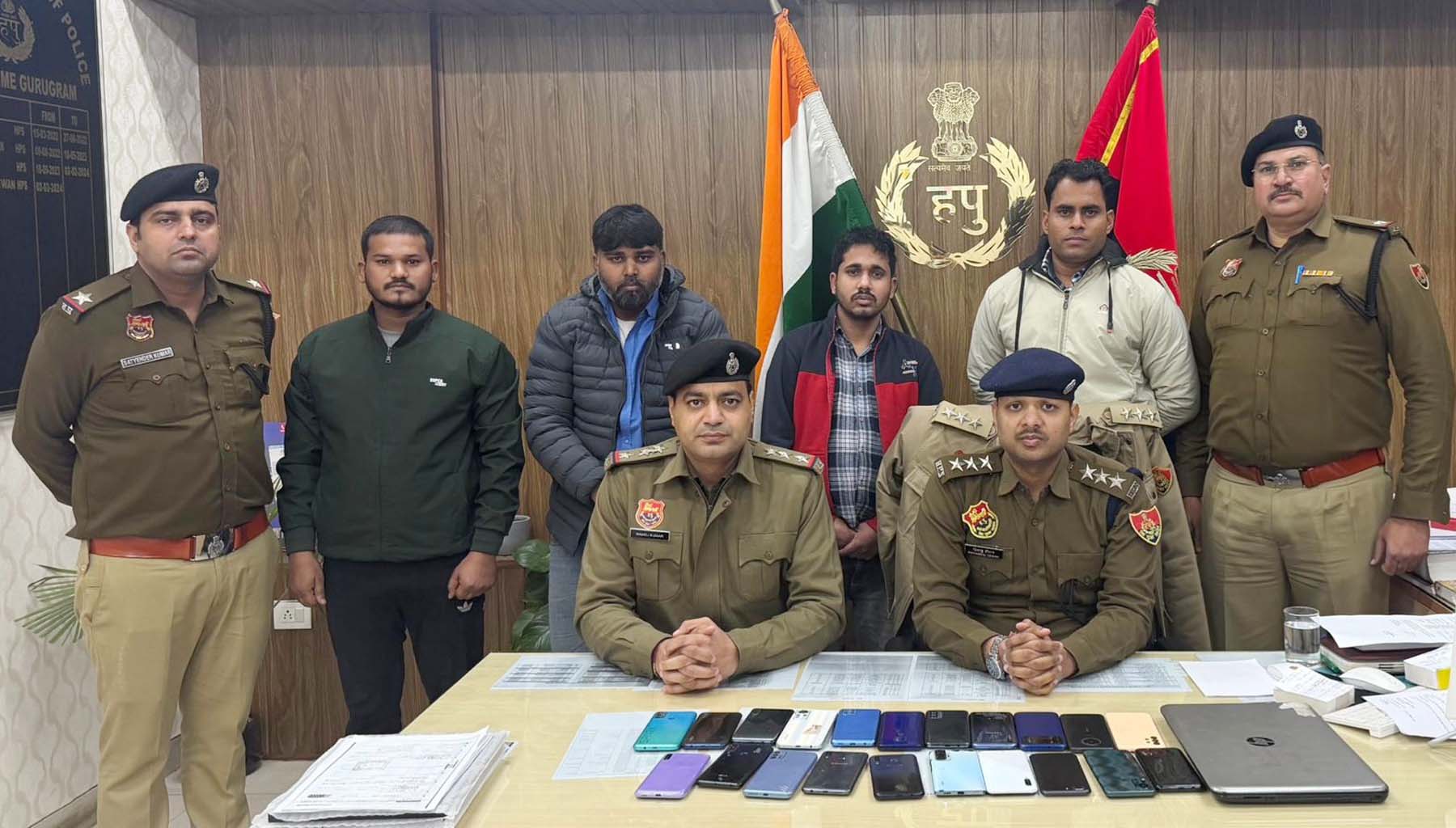 गुरुग्राम: निवेश करके मुनाफा कमाने का प्रलोभन देकर ठगी के तीन आरोपी गिरफ्तार