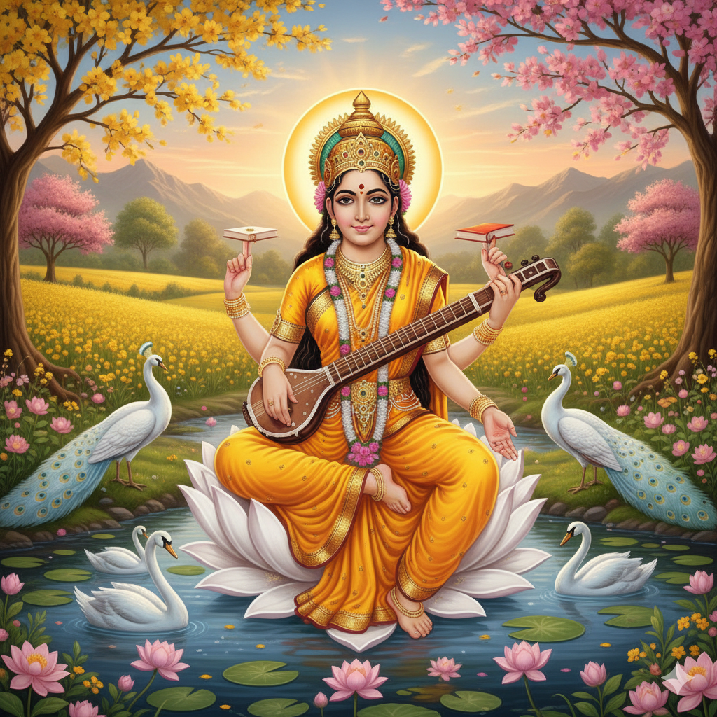 बसंत पंचमी 2026 : तिथि, महत्व, पूजा विधि, शुभ मुहूर्त, सरस्वती वंदना और पौराणिक कथाएँ