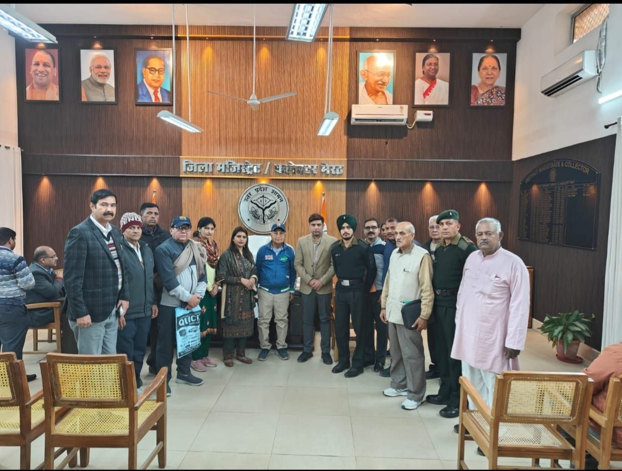 मेरठ में जिला सैनिक बन्धु की मासिक बैठक, पूर्व सैनिकों की समस्याओं के निस्तारण के निर्देश