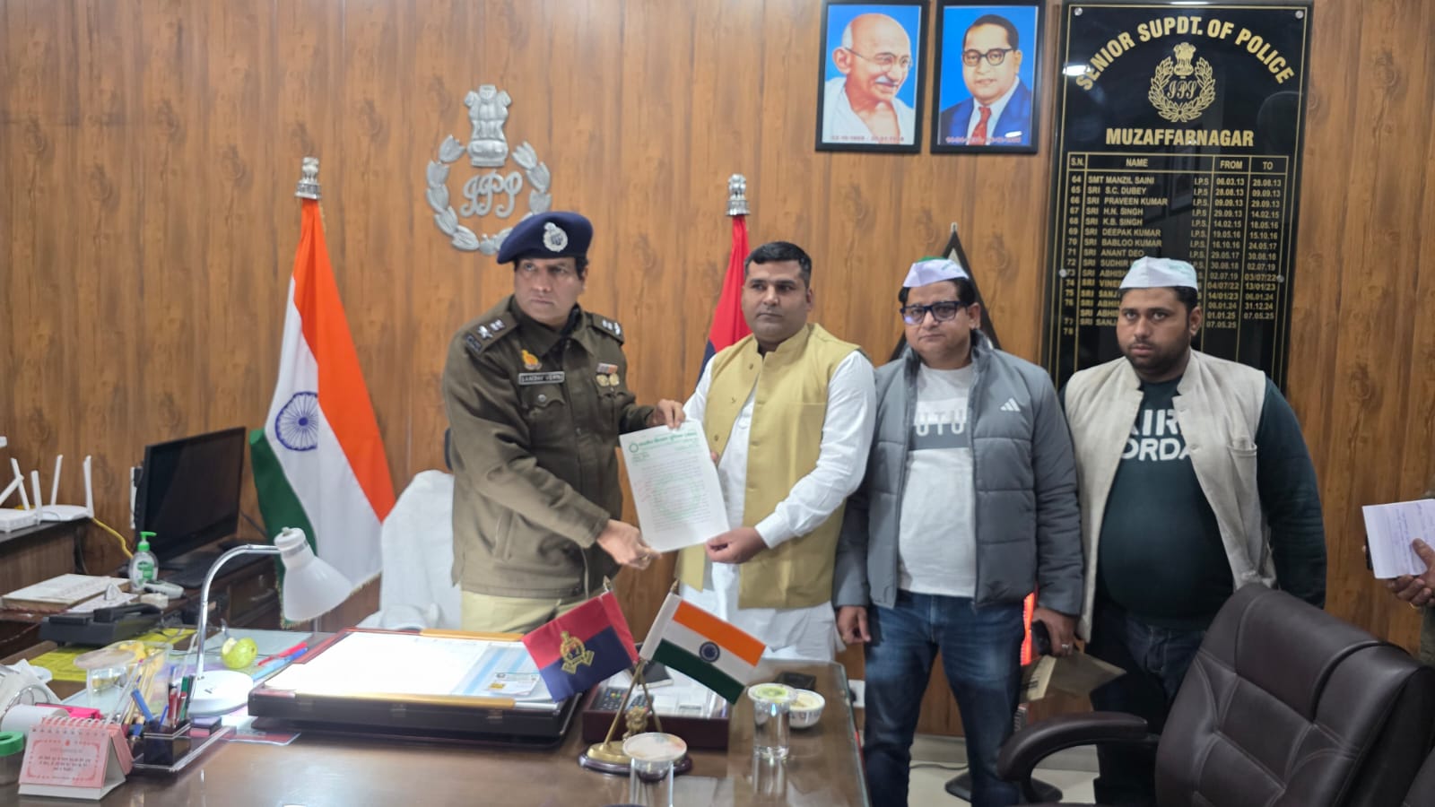 मुजफ्फरनगर: एसएसपी से मिले भाकियू (तोमर) के पदाधिकारी, जग्गाहेड़ी टोल मामले में मुकदमा वापस लेने की मांग