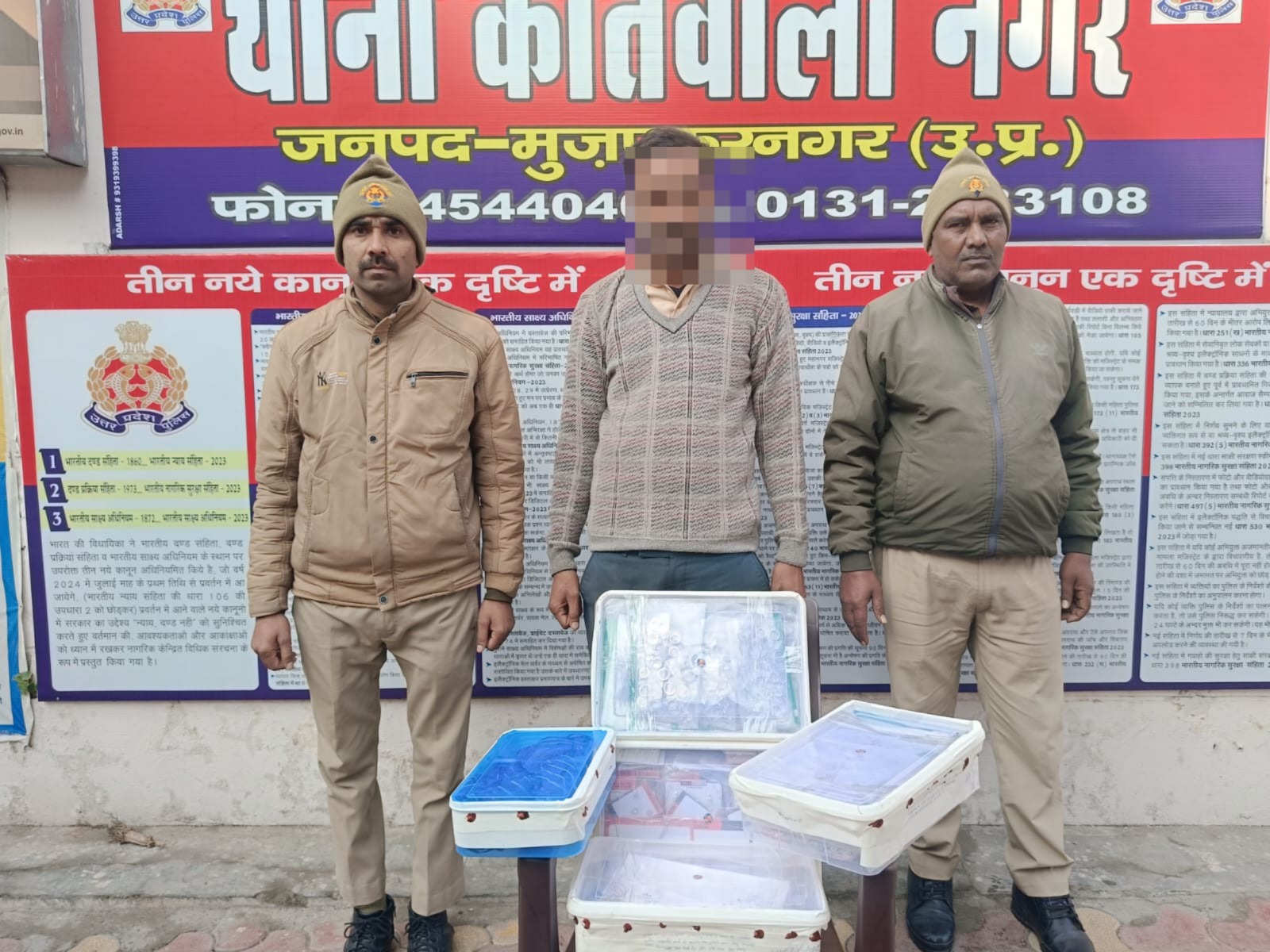 मुजफ्फरनगर: दो महीने बाद चांदी चोर गिरफ्तार, 14.6 किलो चांदी बरामद