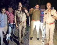 सहारनपुर: मिर्जापुर पुलिस मुठभेड़ में दो गौकशों को घायल हालत में गिरफ्तार, अवैध हथियार बरामद