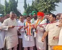 नवीन मंडी मुजफ्फरनगर में तीन दिवसीय किसान मेले का शुभारंभ, राकेश टिकैत और वीरपाल निर्वाल ने काटा फीता