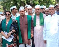 सहारनपुर में भाकियू (तोमर) ने जिला अस्पताल में भ्रष्टाचार और अव्यवस्था को लेकर किया प्रदर्शन