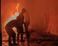 सहारनपुर में गद्दे और प्लाईबोर्ड की दुकान में आग, फायर ब्रिगेड ने पाया काबू