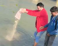 गमगीन माहौल में हरिद्वार गंगा में प्रवाहित हुईं छात्र उज्जवल की अस्थियां, सांसद ने योगी से मुलाकात कर मांगा न्याय 