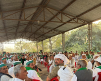 मेरठ में भाकियू जिला समीक्षा पंचायत, किसानों ने सोरम खाप पंचायत में बड़ी भागीदारी का किया आह्वान