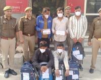 नोएडा में गांजा और शराब तस्करी का बड़ा खुलासा, 9 आरोपी गिरफ्तार