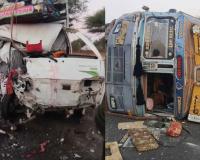 जोधपुर-जैसलमेर हाईवे पर मौत का तांडव: ट्रक-टेंपो भिड़ंत में 6 श्रद्धालुओं की दर्दनाक मौत, चीखों से गूंजा हाईवे