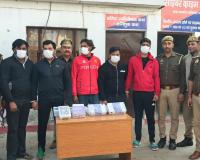 एनसीआर अवैध हथियार बेचने वाले पांच गिरफ्तार, भारी मात्रा में पिस्टल,देसी तमंचा व कारतूस बरामद