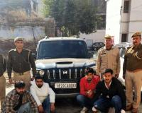 मुजफ्फरनगर: पुलिस पर गाड़ी चढ़ाने का प्रयास करने वाले चार आरोपी गिरफ्तार, स्कॉर्पियो सीज