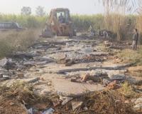 मुजफ्फरनगर MDA का अवैध प्लॉटिंग पर बड़ा एक्शन; 19 बीघा भूमि पर चला बुलडोजर; मुस्तफाबाद और रुड़की बाईपास पर निर्माण ध्वस्त