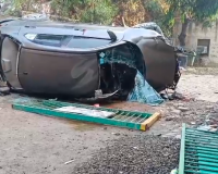 गाजियाबाद सिहानीगेट फ्लाईओवर हादसा: पिता की मौत, बेटा ICU में; बाइक सवार युवक गंभीर घायल