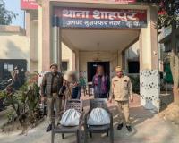 ऑपरेशन सवेरा: शाहपुर पुलिस ने दो तस्करों को आठ किलो गांजे सहित किया गिरफ्तार