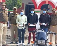 सहारनपुर पुलिस ने बाइक चोर गिरोह को पकड़ा, तीन आरोपी गिरफ्तार