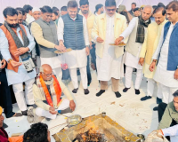 अटल बिहारी वाजपेयी की जन्मशताब्दी पर मंझावली-ग्रेटर नोएडा पुल मार्ग का भूमि पूजन